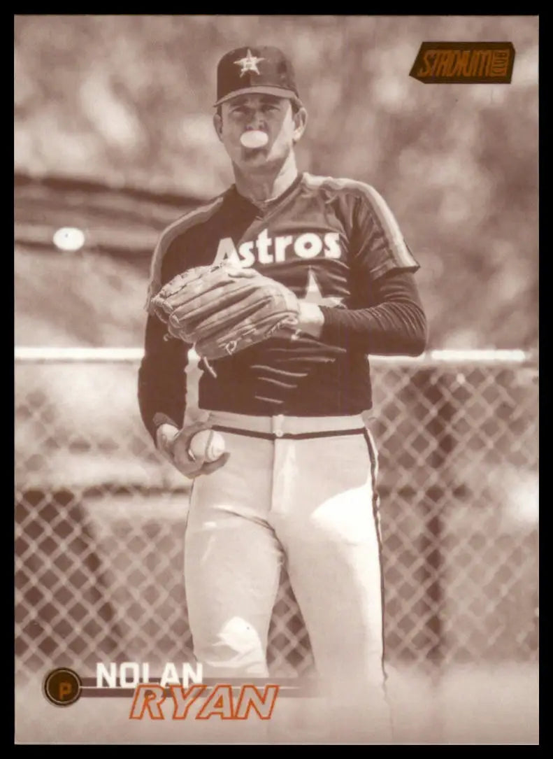 2023 Stadium Club - Sepia Nolan Ryan 148 Houston Astros NM - Baseball Card Single