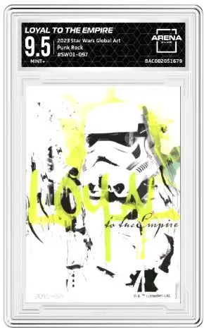 2023 Star Wars Global Art Punk Rock Loyal to the Empire #SW01-097 Arena Club 9.5 - Star Wars Card Single