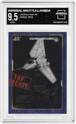 Graded Star Wars Imperial Shuttle Lambda trading card from 2023 Wars PR Imperial collection