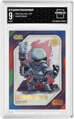 Graded Star Wars PR Stormtrooper trading card from Arena Club 2023 collection