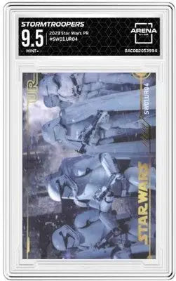 Graded Star Wars PR Stormtroopers trading card from Arena Club 2023 collection