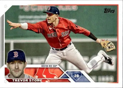2023 Topps #10 Trevor Story NM-MT Red Sox ID:57962 - Baseball Card Single