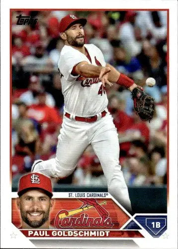 2023 Topps Paul Goldschmidt baseball card with original gloss NM-MT Cardinals ID 76195