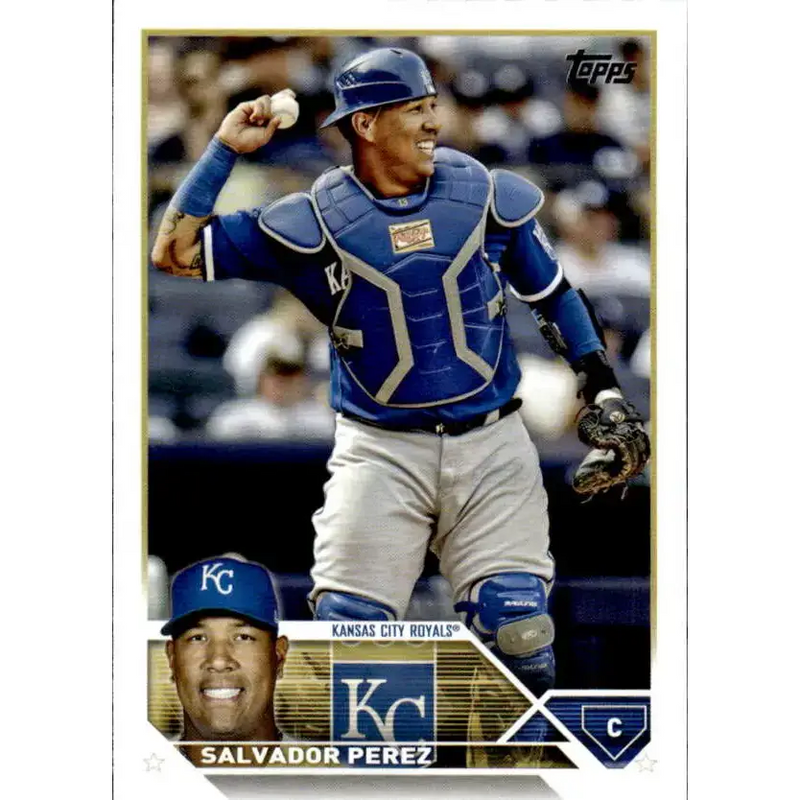 2023 Topps #102 Salvador Perez NM-MT Kansas City Royals Baseball Card - Baseball Card Single