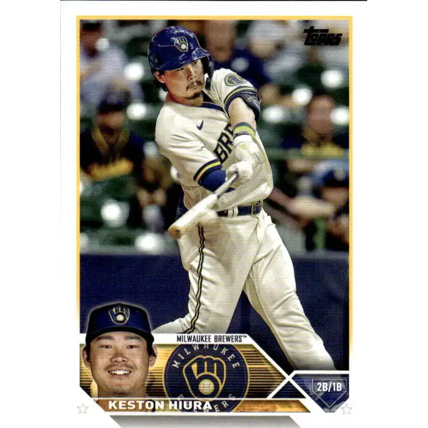 2023 Topps #104 Keston Hiura NM-MT Milwaukee Brewers Baseball Card - Baseball Card Single