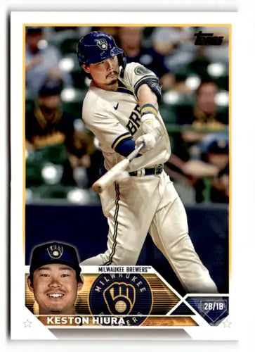 2023 Topps #104 Keston Hiura NM Near Mint Brewers ID:49805 - Baseball Card Single