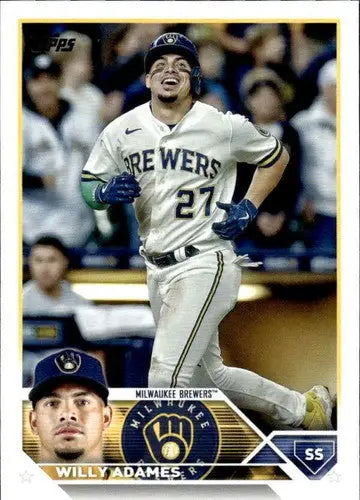2023 Topps #106 Willy Adames NM-MT Brewers - Baseball Card Single