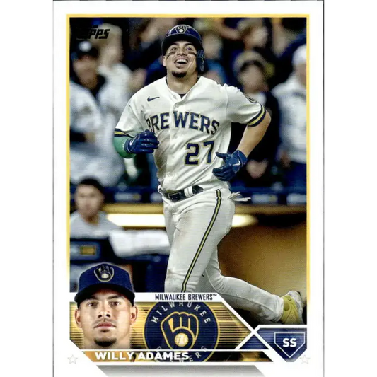 2023 Topps #106 Willy Adames NM-MT Milwaukee Brewers Baseball Card - Baseball Card Single