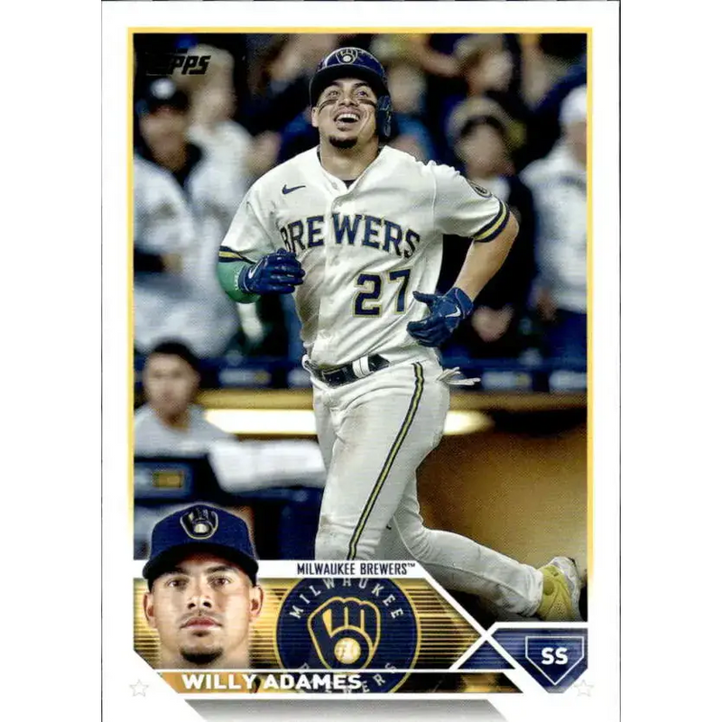 2023 Topps #106 Willy Adames NM-MT Milwaukee Brewers Baseball Card - Baseball Card Single