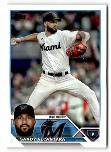 2023 Topps #107 Sandy Alcantara NM Near Mint Marlins ID:49591 - Baseball Card Single