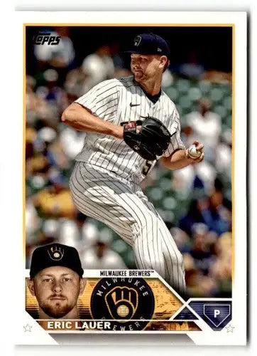2023 Topps Eric Lauer baseball card featuring original gloss and Simply Sandoval ID 50729