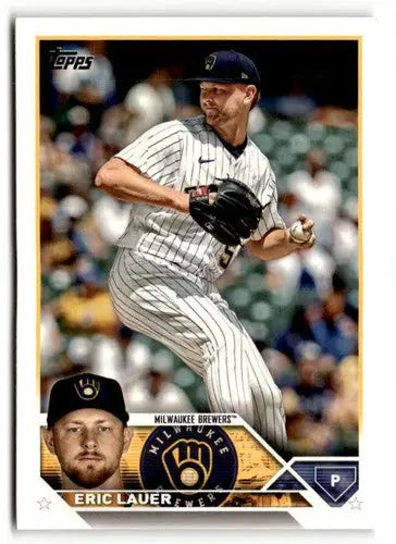 2023 Topps Eric Lauer baseball card featuring original gloss and Simply Sandoval ID 50767