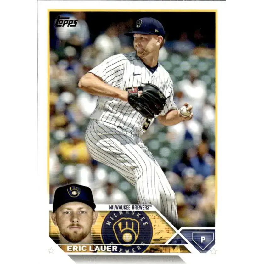 2023 Topps #109 Eric Lauer NM-MT Milwaukee Brewers Baseball Card - Baseball Card Single