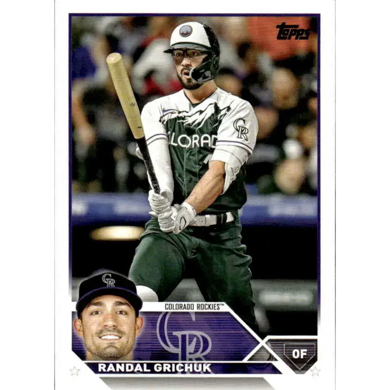 2023 Topps #110 Randal Grichuk NM-MT Colorado Rockies Baseball Card - Baseball Card Single