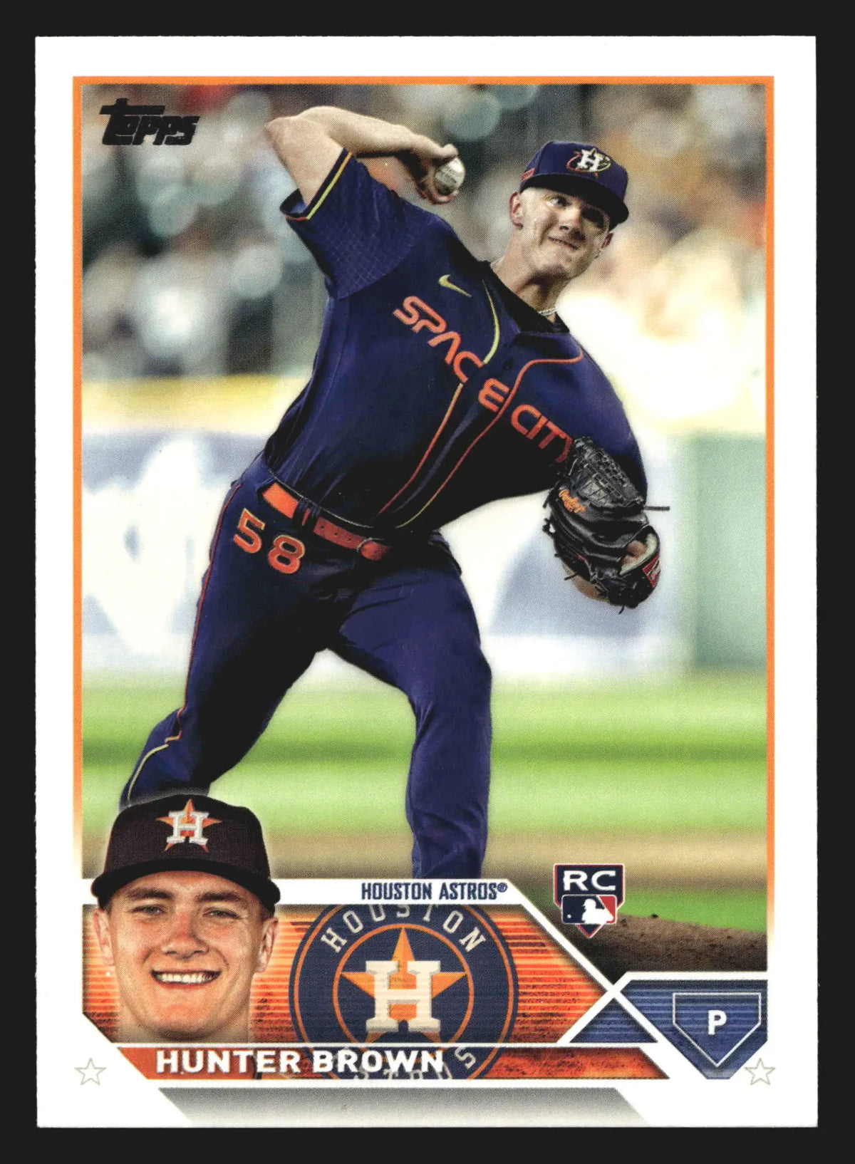 2023 Topps #111 Hunter Brown Houston Astros RC - Baseball Card Single