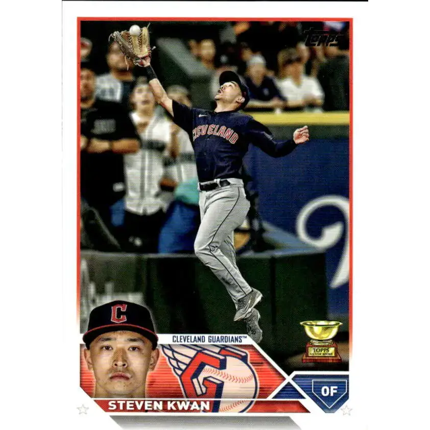 2023 Topps #116 Steven Kwan NM-MT Cleveland Guardians Baseball Card - Baseball Card Single