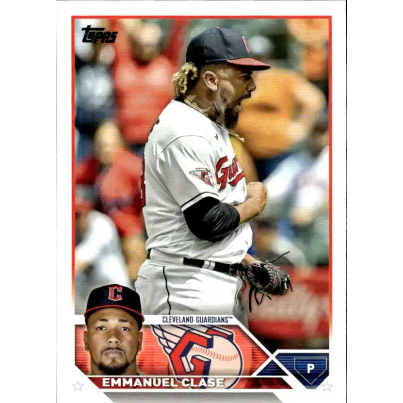 2023 Topps #117 Emmanuel Clase NM-MT Cleveland Guardians Baseball Card - Baseball Card Single
