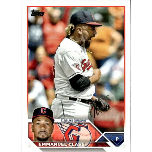 2023 Topps #117 Emmanuel Clase NM-MT Cleveland Guardians Baseball Card - Baseball Card Single
