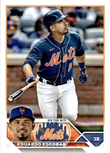 Eduardo Escobar baseball card with original gloss, NM-MT condition from 2023 Topps