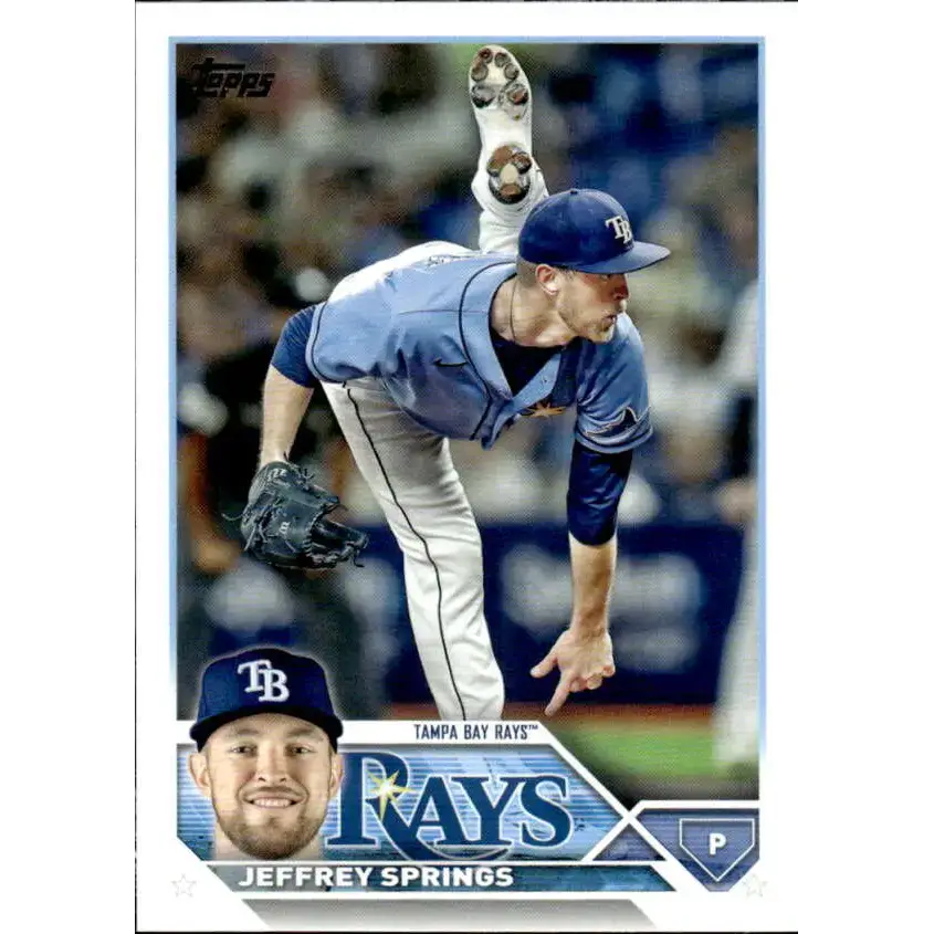 2023 Topps #12 Jeffrey Springs NM-MT Tampa Bay Rays Baseball Card - Baseball Card Single