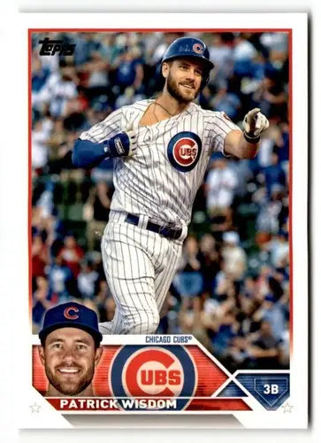 Patrick Wisdom baseball card with original gloss from 2023 Topps #120
