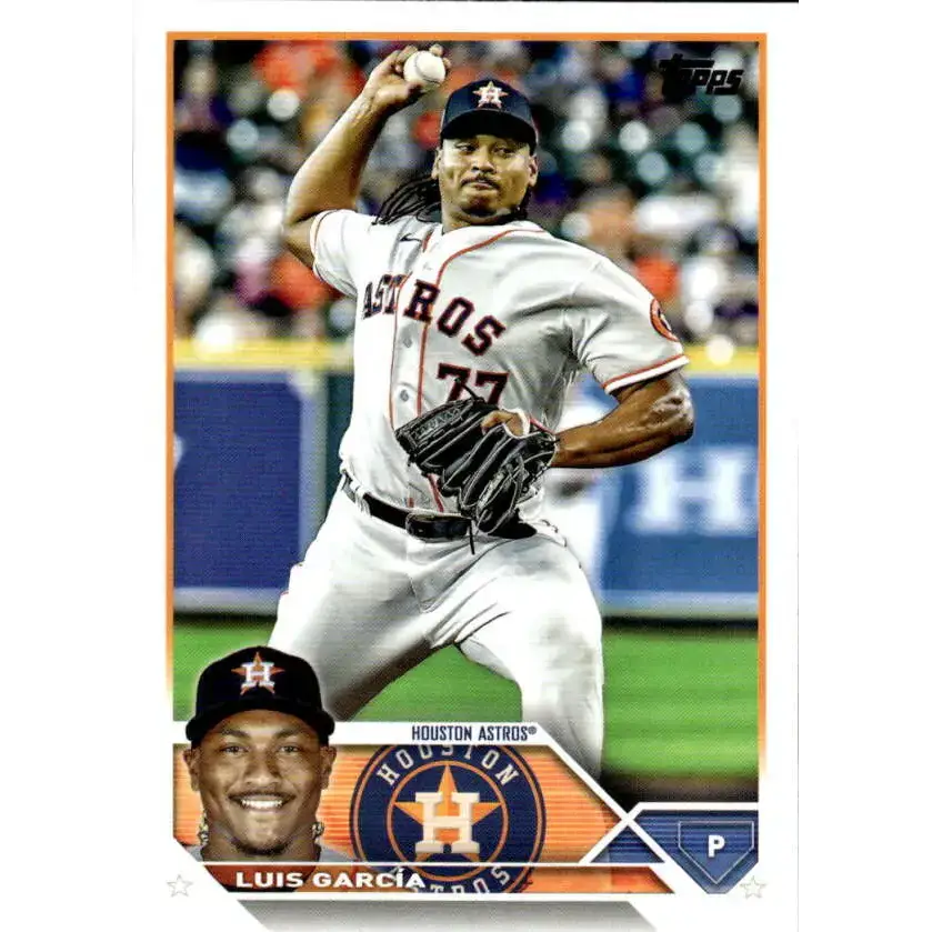 2023 Topps #121 Luis Garcia NM-MT Houston Astros Baseball Card - Baseball Card Single