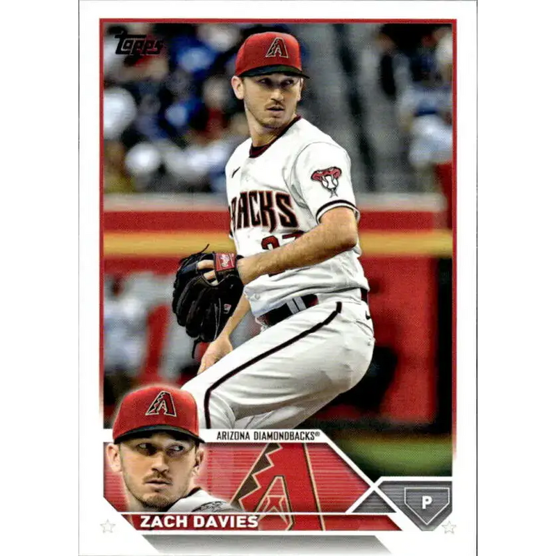 2023 Topps #123 Zach Davies NM-MT Arizona Diamondbacks Baseball Card - Baseball Card Single