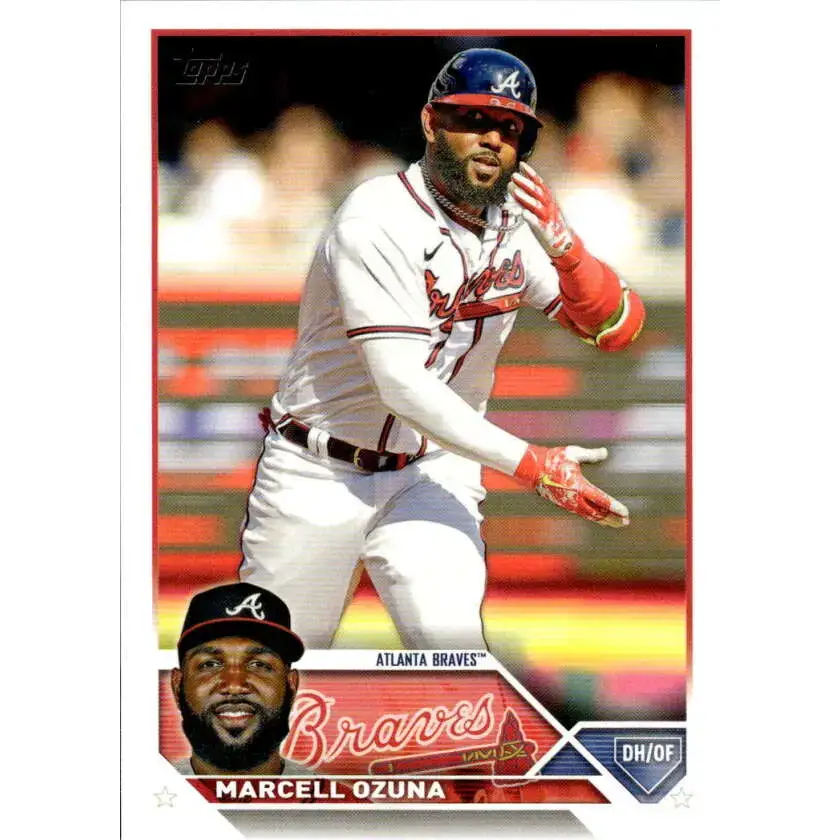 2023 Topps #125 Marcell Ozuna NM-MT Atlanta Braves Baseball Card - Baseball Card Single