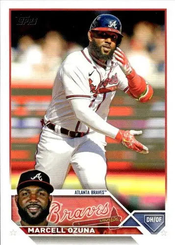 2023 Topps Marcell Ozuna baseball card with original gloss and NM-MT condition