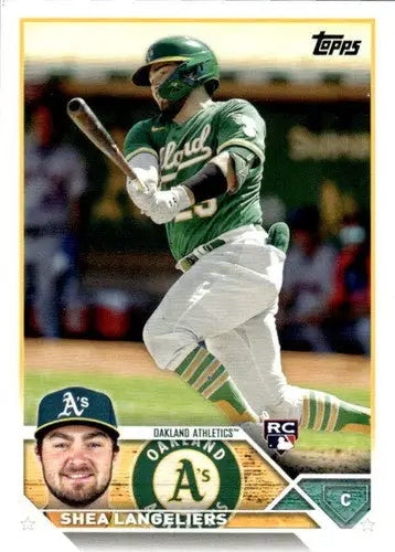 Shea Langeliers baseball card with original gloss from 2023 Topps NM-MT RC Rookie