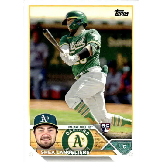 2023 Topps #127 Shea Langeliers NM-MT RC Rookie Oakland Athletics Baseball Card - Baseball Card Single