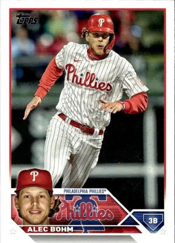 2023 Topps #128 Alec Bohm NM-MT Phillies ID:57959 - Baseball Card Single