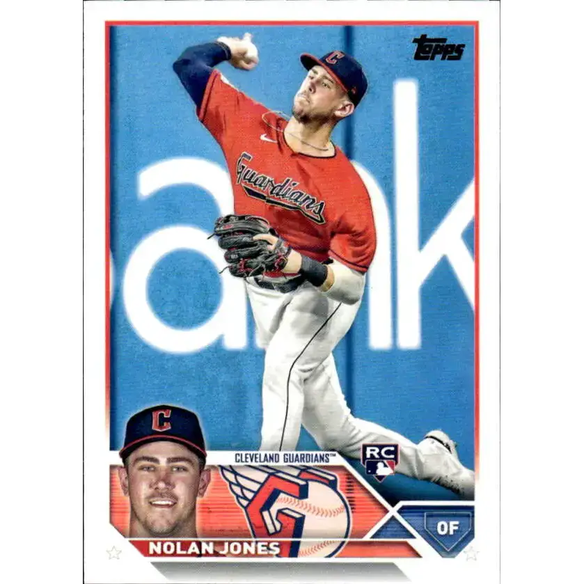 2023 Topps #129 Nolan Jones NM-MT RC Rookie Cleveland Guardians Baseball Card - Baseball Card Single