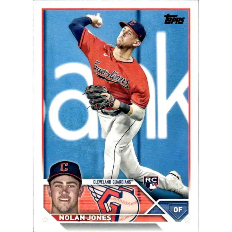2023 Topps #129 Nolan Jones NM-MT RC Rookie Cleveland Guardians Baseball Card - Baseball Card Single