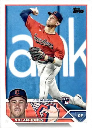 2023 Topps #129 Nolan Jones NM-MT RC Rookie Guardians ID:76196 - Baseball Card Single