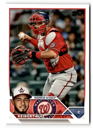 2023 Topps #130 Keibert Ruiz EX/NM Nationals ID:49572 - Baseball Card Single