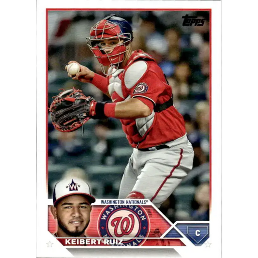 2023 Topps #130 Keibert Ruiz NM-MT Washington Nationals Baseball Card - Baseball Card Single