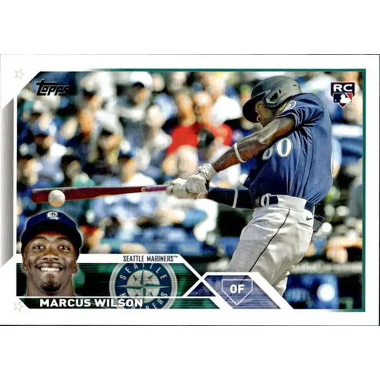 2023 Topps #138 Marcus Wilson NM-MT RC Rookie Seattle Mariners Baseball Card - Baseball Card Single