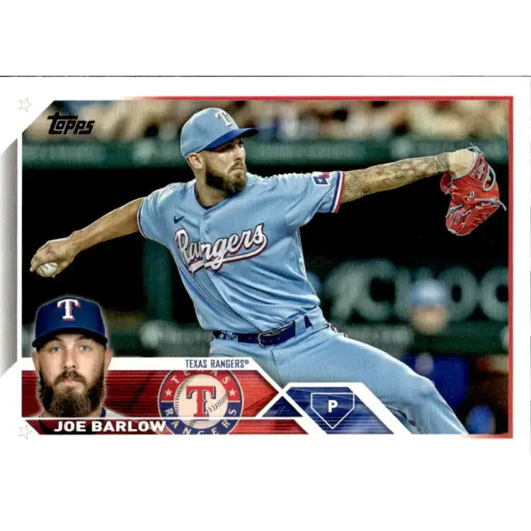 2023 Topps #139 Joe Barlow NM-MT Texas Rangers Baseball Card - Baseball Card Single