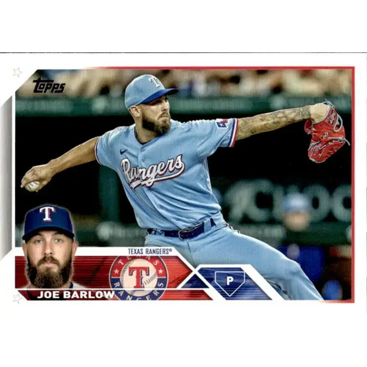 2023 Topps #139 Joe Barlow NM-MT Texas Rangers Baseball Card - Baseball Card Single