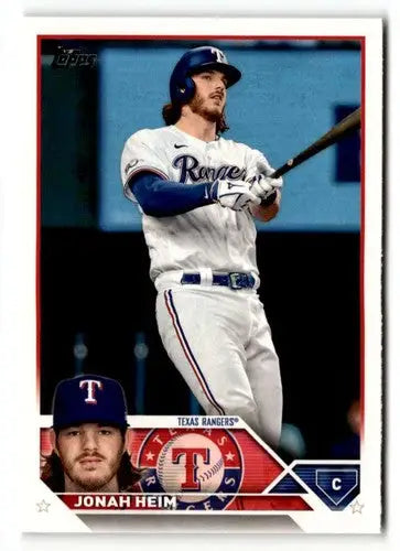 Jonah Heim baseball card from 2023 Topps #141 with original gloss, collectible sports card
