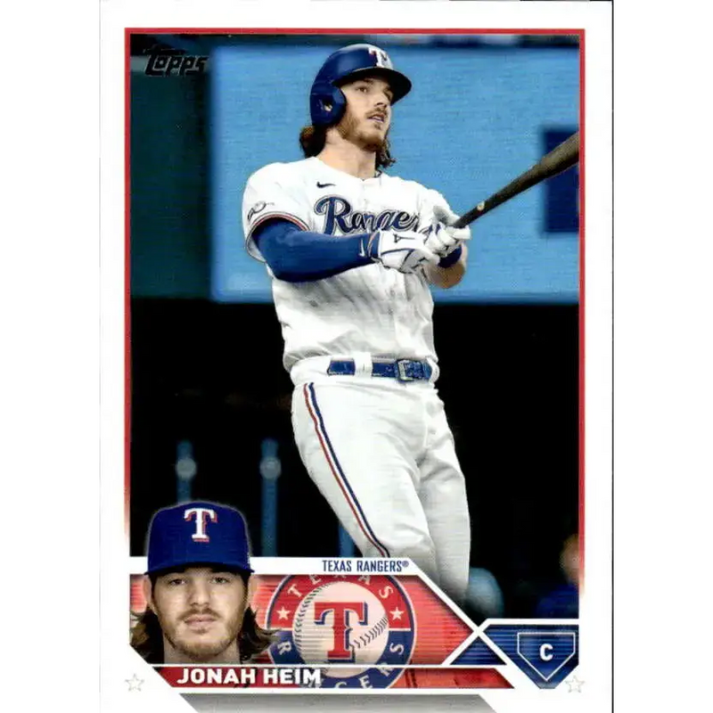 2023 Topps #141 Jonah Heim NM-MT Texas Rangers Baseball Card - Baseball Card Single