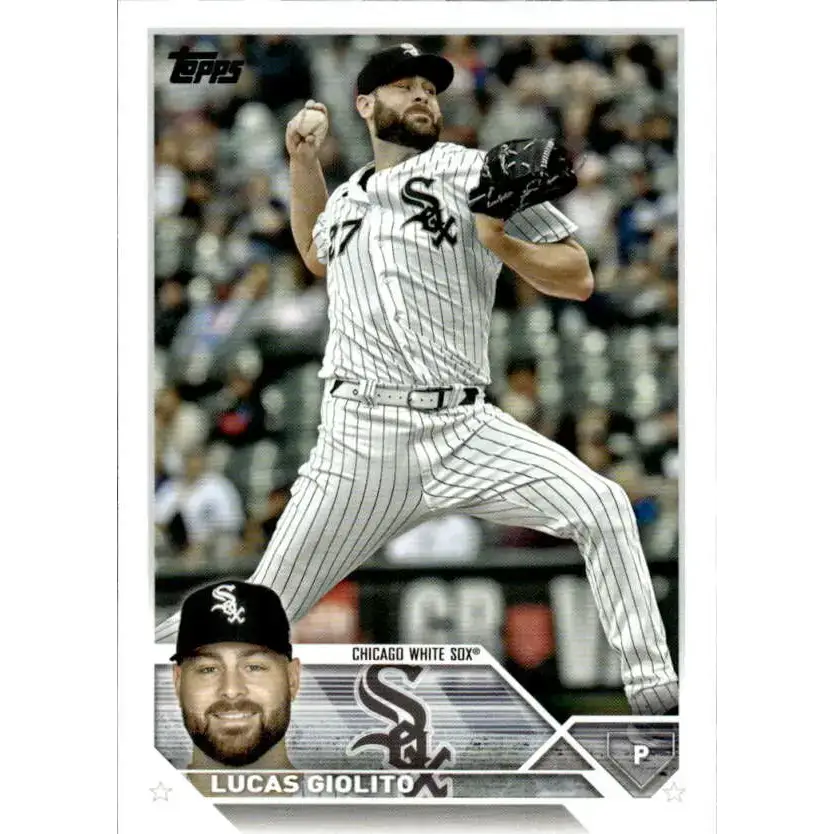 2023 Topps #142 Lucas Giolito NM-MT Chicago White Sox Baseball Card - Baseball Card Single