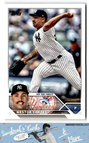2023 Topps #143 Nestor Cortes EX/NM ID:50182 - Baseball Card Single