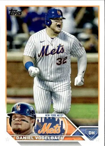 Daniel Vogelbach baseball card with original gloss, 2023 Topps NM-MT Mets ID:57995