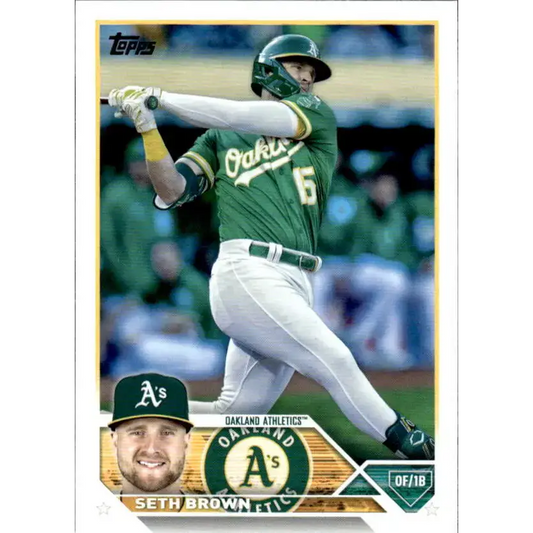2023 Topps #148 Seth Brown NM-MT Oakland Athletics Baseball Card - Baseball Card Single