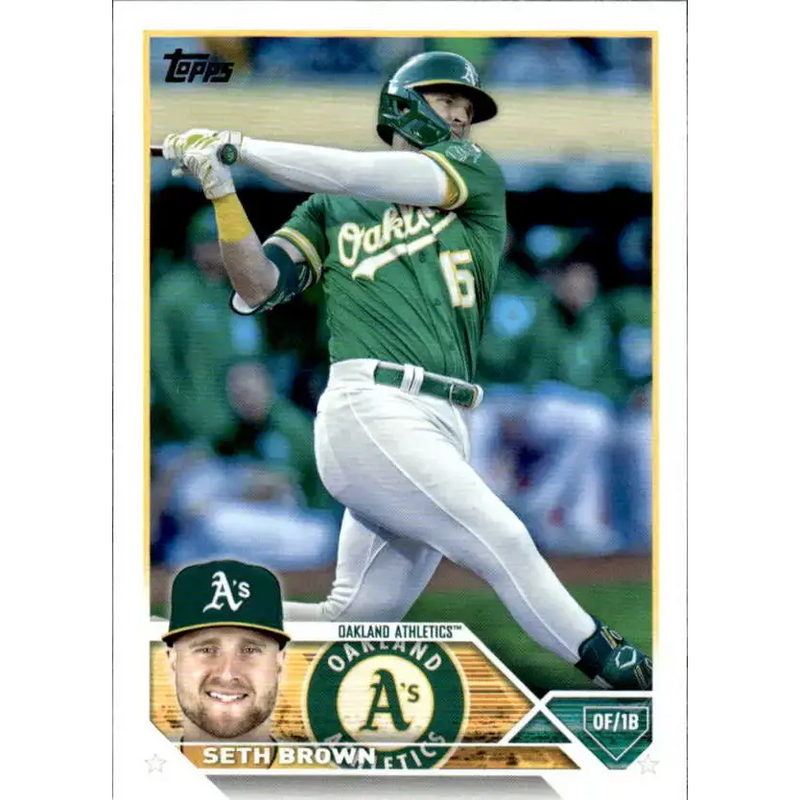 2023 Topps #148 Seth Brown NM-MT Oakland Athletics Baseball Card - Baseball Card Single