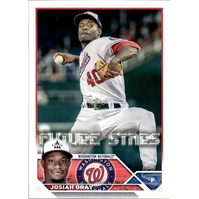 2023 Topps #149 Josiah Gray NM-MT Washington Nationals Baseball Card - Baseball Card Single
