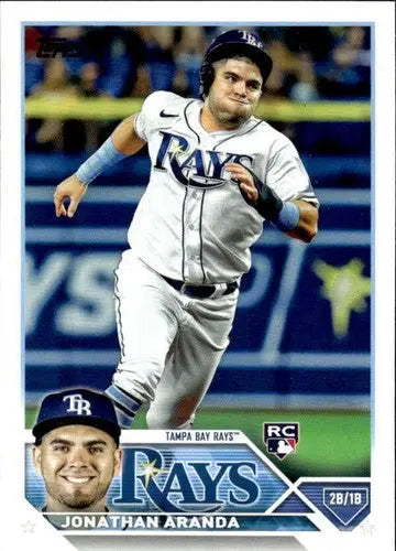 2023 Topps #154 Jonathan Aranda NM-MT RC Rookie Rays ID:58940 - Baseball Card Single