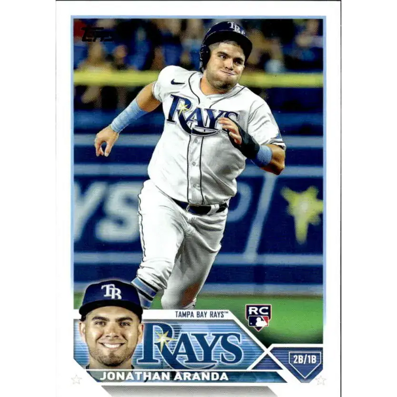 2023 Topps #154 Jonathan Aranda NM-MT RC Rookie Tampa Bay Rays Baseball Card - Baseball Card Single